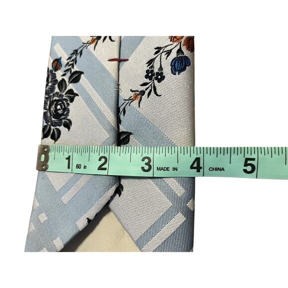 Beau Brummell Goldsmiths Men's Necktie‎ Tie Poly Multicolor Paisley Satin 56” - Picture 6 of 8